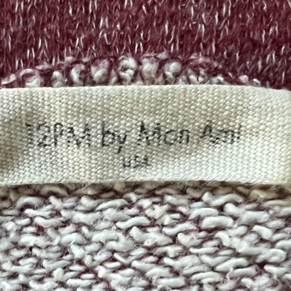 12PM By Mon Ami Women's Maroon Funnel Cowl Neck Pullover Sweater Sz. M - Picture 10 of 10